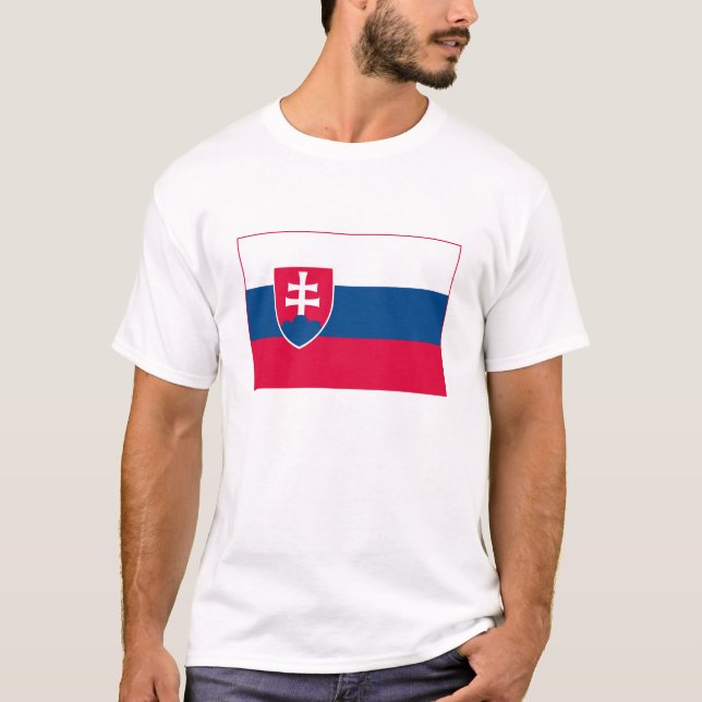 Slowakei-Flaggen-T - Shirt (Vorderseite)