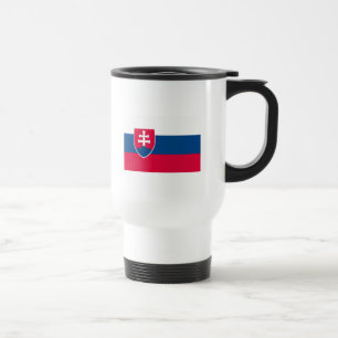 Slowakei-Flaggen-Tasse Reisebecher
