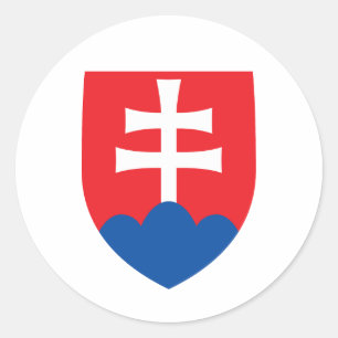 slowakei land wappen wappen symbol emblem kreuz runder aufkleber