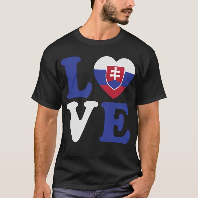 Slowakei Loveheart T-Shirt (Vorderseite)