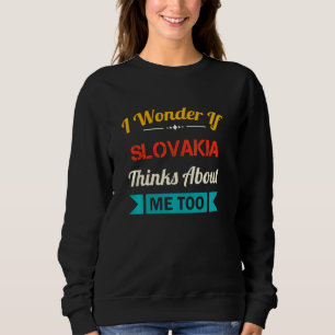 Slowakei Lover Funny Zitat Vintag Souvenir Sweatshirt