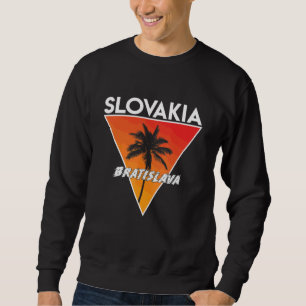 Slowakei mit sonnigen Farben Sweatshirt