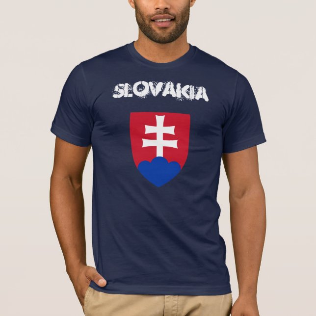 Slowakei mit Wappen T-Shirt (Vorderseite)