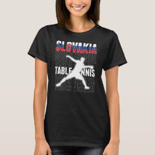 Slowakei Ping Pong Slowakisches Tischtennis Team S T-Shirt