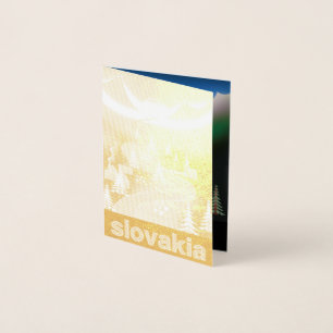 Slowakei-Reiseplakat Folienkarte