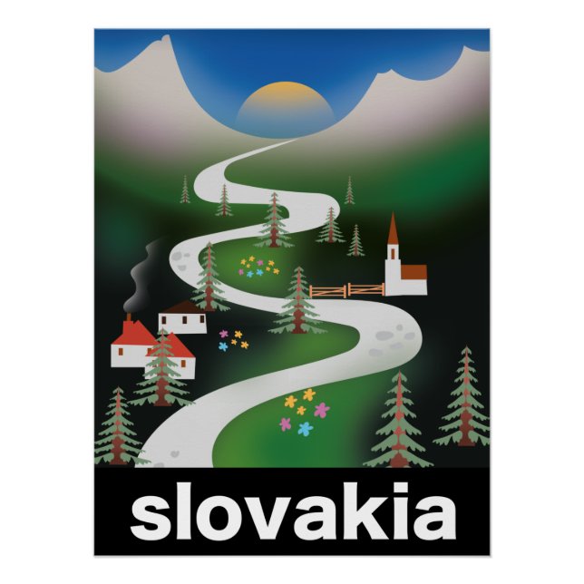 Slowakei-Reiseposter Poster (Vorderseite)