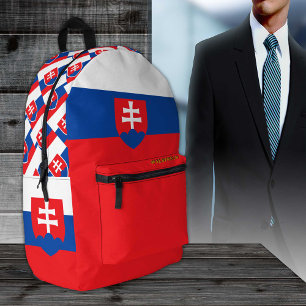Slowakei-Rucksack, patriotisch, slowakische Flagge Bedruckter Rucksack