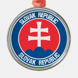 Slowakei-RundEmblem Ornament Aus Metall