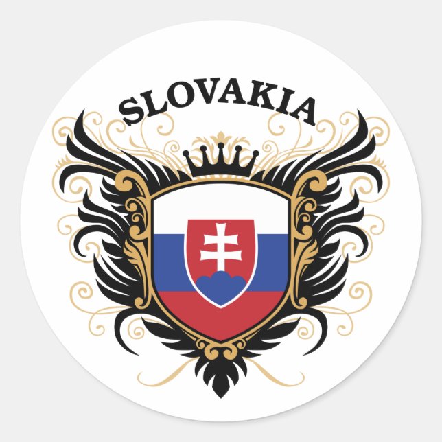 Slowakei Runder Aufkleber (Vorderseite)