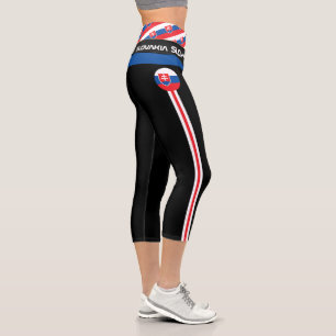 Slowakei & Slowakei Flaggenmode, Fitness, Sport Capri Leggings