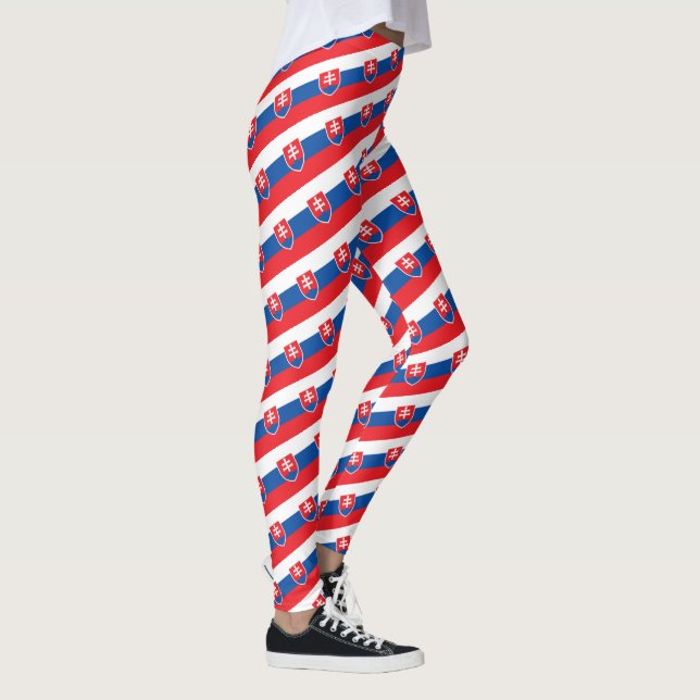Slowakei & Slowakei Flaggenmode, Reise-/Sportfan Leggings (Rechts)