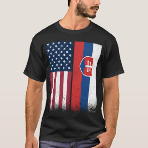 Slowakei Slowakische Flagge Prof. USA Slowakei T-Shirt