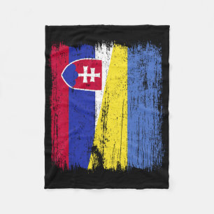 Slowakei Ukraine Halbflagge Slowakische Ukrainisch Fleecedecke