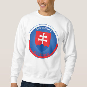 Slowakei Wappen Kreisform  Sweatshirt