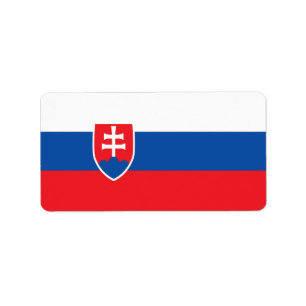 Slowakische Flagge Adressaufkleber
