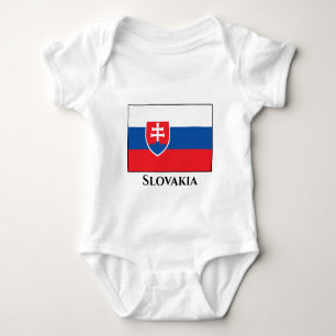 Slowakische Flagge Baby Strampler