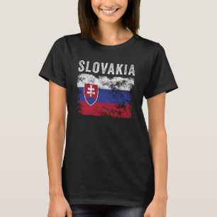 Slowakische Flagge beschädigt - slowakische Flagge T-Shirt