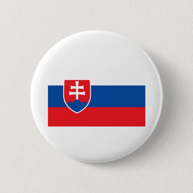 slowakische Flagge Button (Vorderseite)