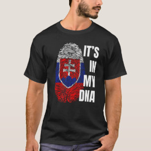 Slowakische Flagge Dna Fingerprint Slowakei T-Shirt