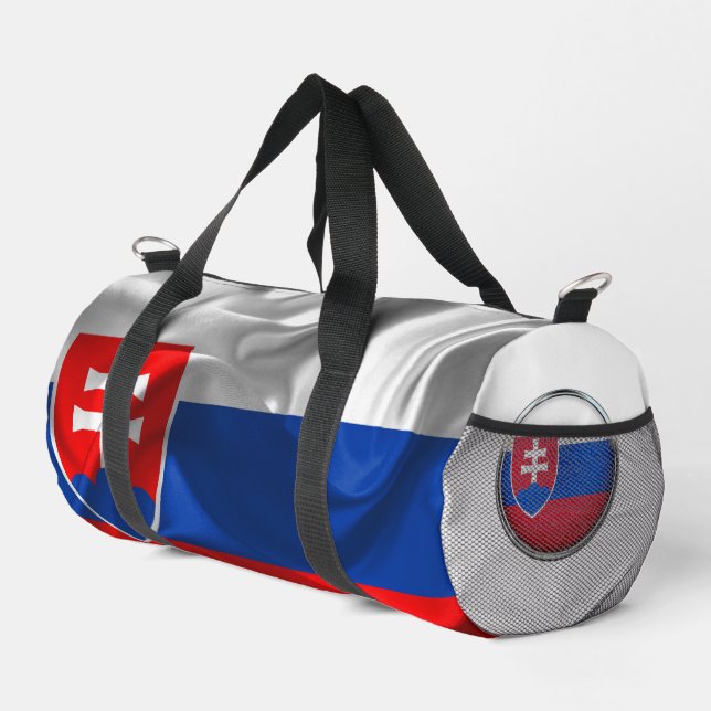 Slowakische Flagge Duffle Bag (Rechte Ecke)