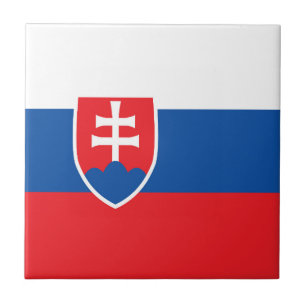 Slowakische Flagge Fliese