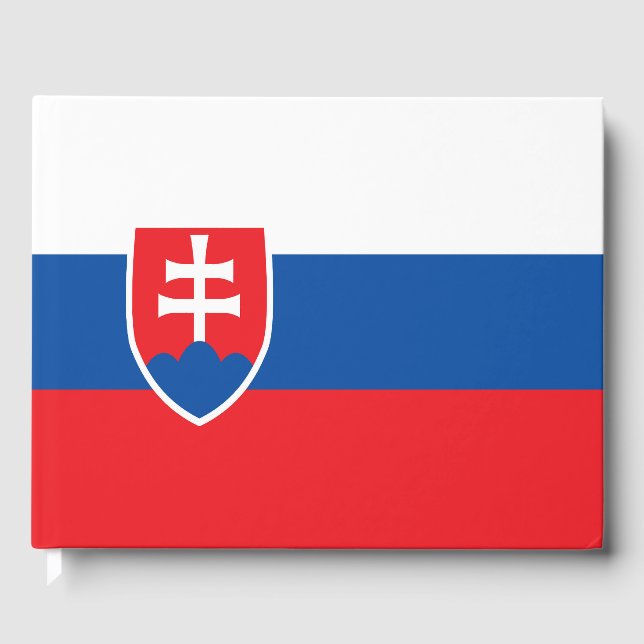 Slowakische Flagge Gästebuch (Vorderseite)