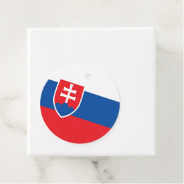 Slowakische Flagge Geschenkanhänger