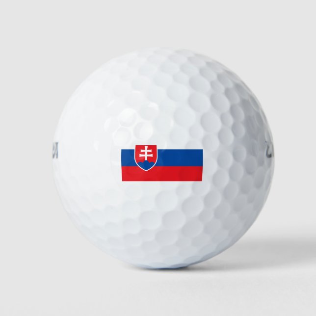 slowakische Flagge Golfball (Vorderseite)