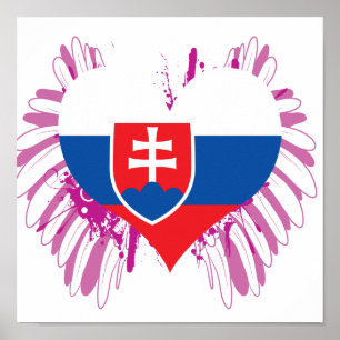 slowakische Flagge kaufen Poster