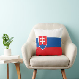 Slowakische Flagge Kissen