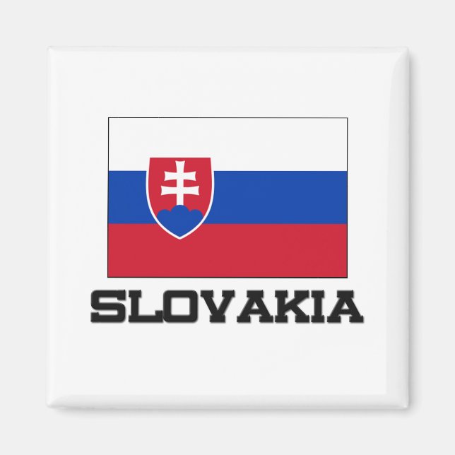 slowakische Flagge Magnet (Vorne)