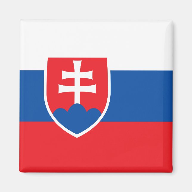 slowakische Flagge Magnet (Vorne)