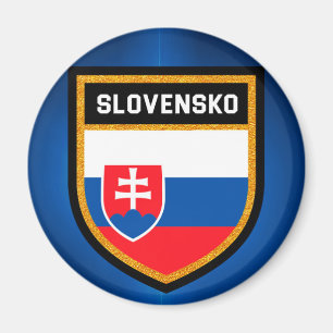slowakische Flagge Magnet