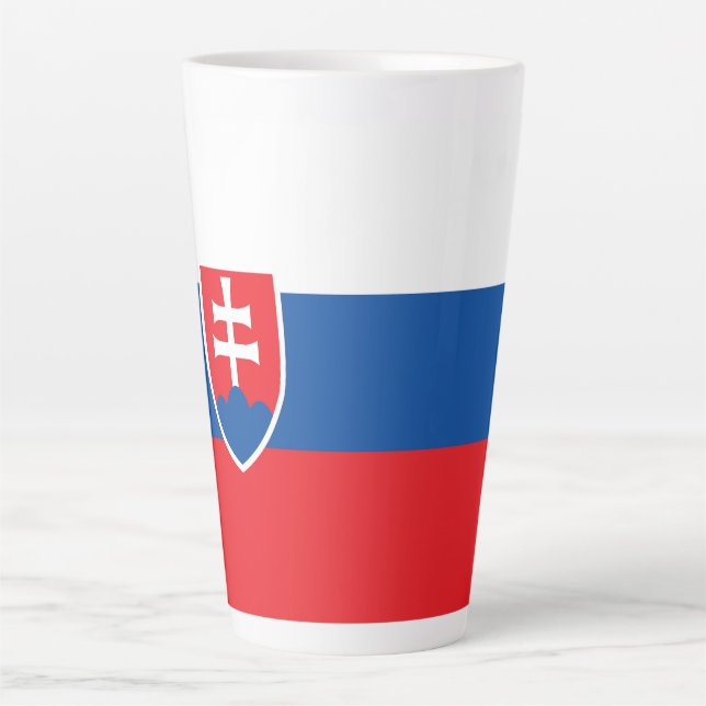 Slowakische Flagge Milchtasse (Vorderseite)