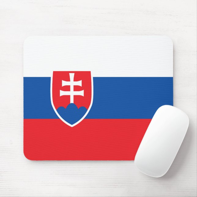 Slowakische Flagge Mousepad (Mit Mouse)