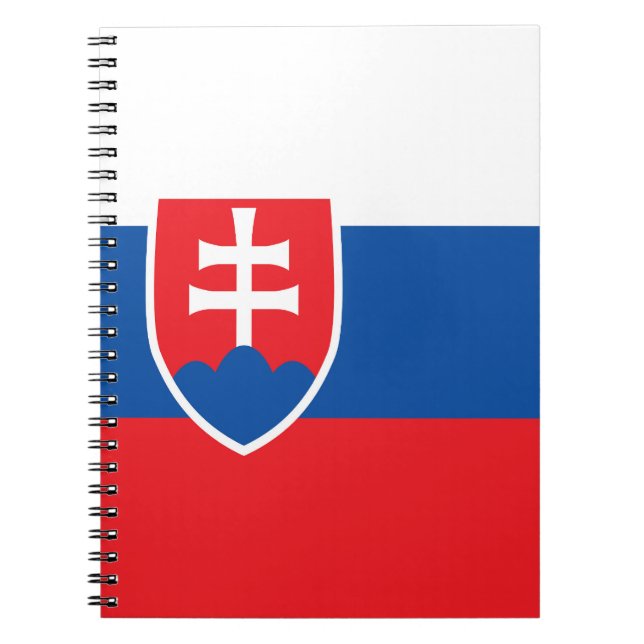 Slowakische Flagge Notizblock (Vorderseite)