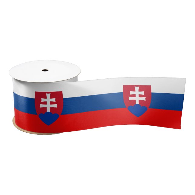 Slowakische Flagge Satinband (Spule)