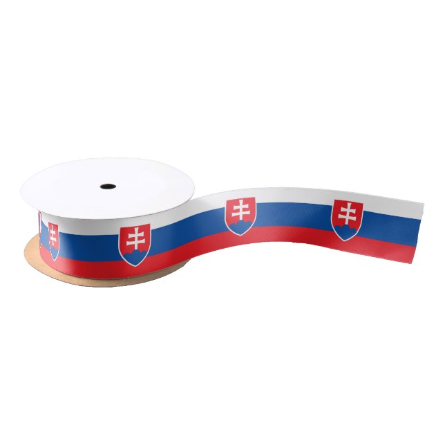 slowakische Flagge Satinband (Spule)