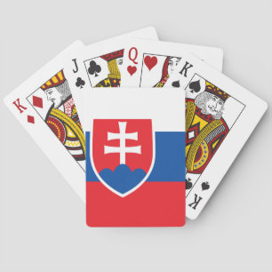 slowakische Flagge Spielkarten