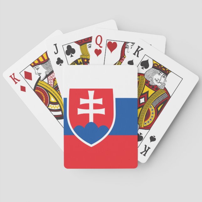 slowakische Flagge Spielkarten (Rückseite)