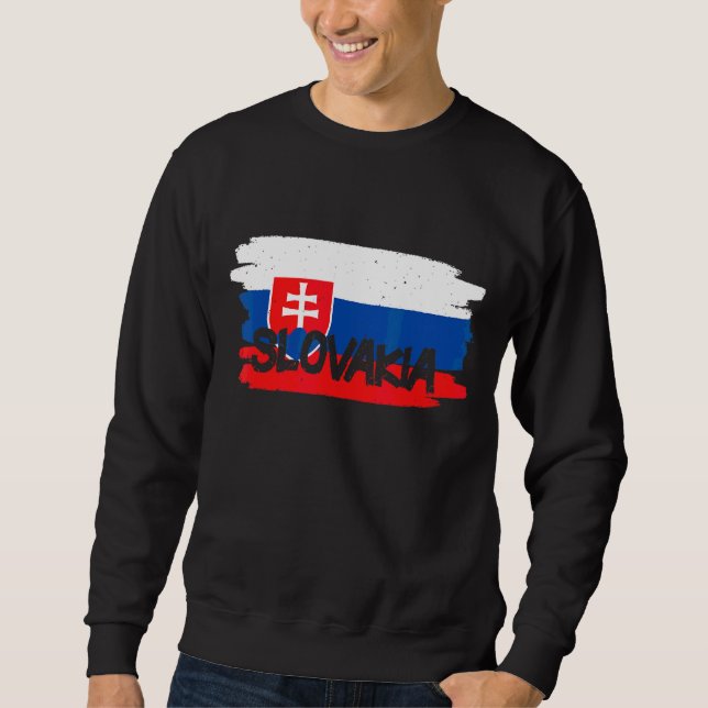 slowakische Flagge Sweatshirt (Vorderseite)