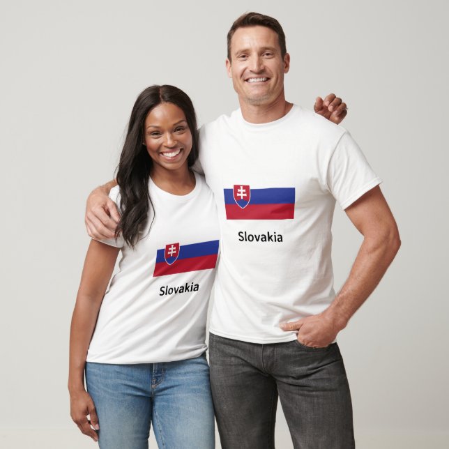 slowakische Flagge T-Shirt (Unisex)