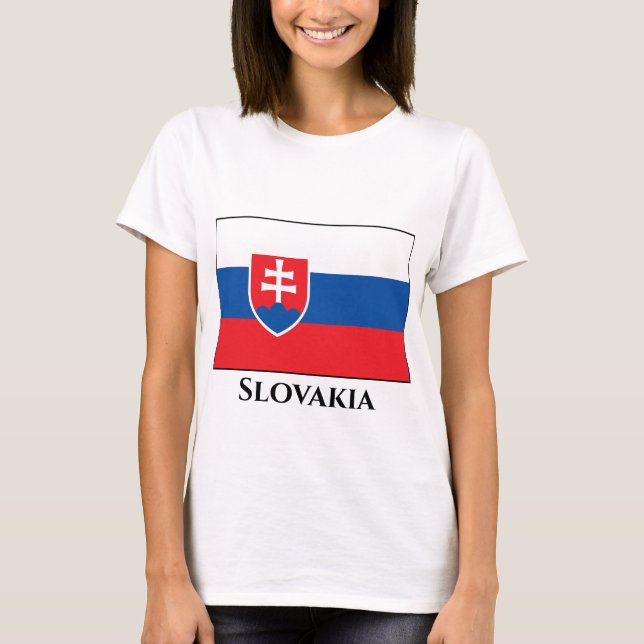 slowakische Flagge T-Shirt (Vorderseite)
