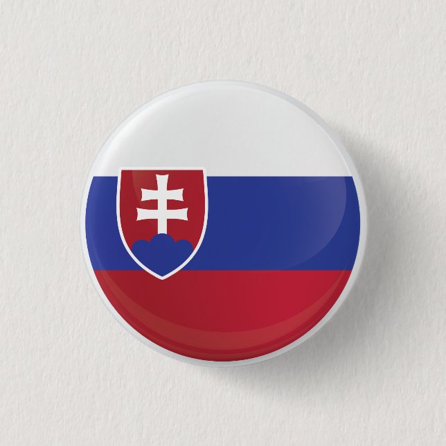 slowakische Icon-Flagge Button (Vorderseite)