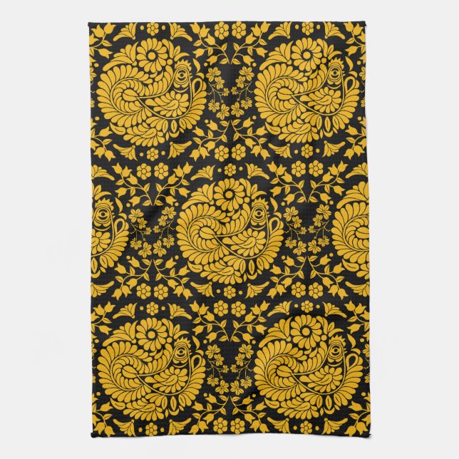 Slowakische Kunst Geschirrtuch (Vertikal)