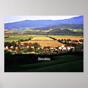Slowakische Landschaft Poster