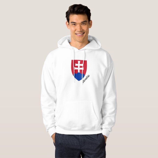Slowakische Mantelarme Hoodie (Vorne ganz)