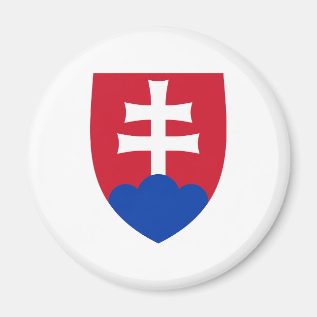 Slowakische Republik Offizielles Wappen-Symbol Magnet (Vorne)