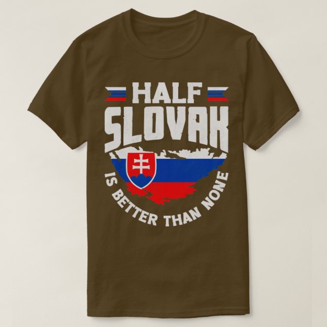 Slowakische Slowakei - slowakische Flagge - Zitat4 T-Shirt (Design vorne)
