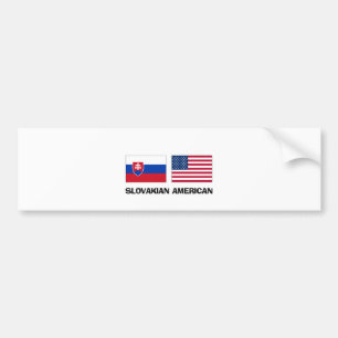 Slowakischer Amerikaner Autoaufkleber